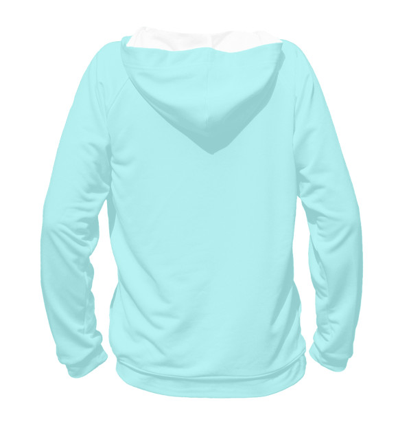 Женское худи с изображением Лева летчик цвета Белый