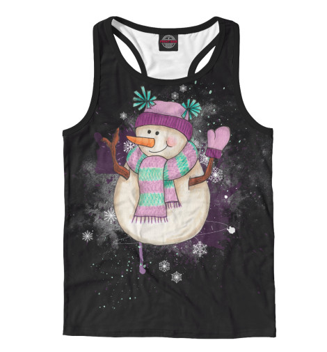 

Майки борцовки Print Bar, Белый, Снеговик