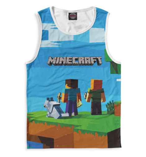 

Майки Print Bar, Белый, Minecraft