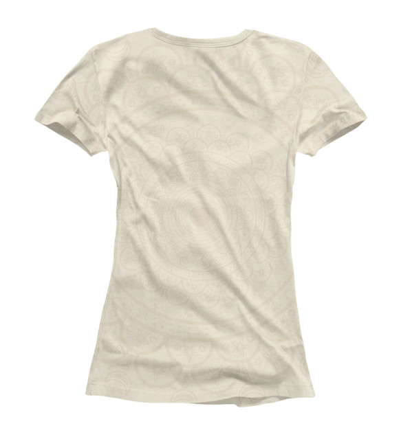 Женская футболка с изображением Каллиграфия цвета Белый