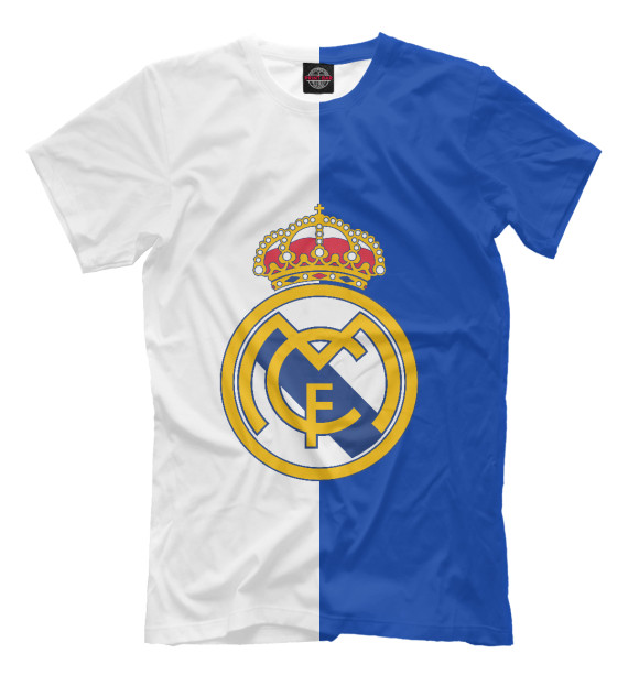 Мужская футболка с изображением Real Madrid цвета Молочно-белый
