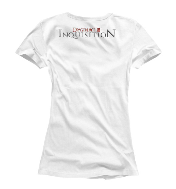 Женская футболка с изображением Dragon Age цвета Белый