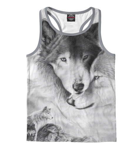 

Майки борцовки Print Bar, Белый, Волки