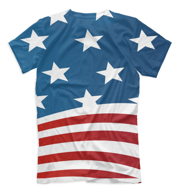 Мужская футболка с изображением США цвета Белый