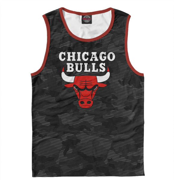 Майка для мальчика с изображением Chicago Bulls цвета Белый