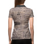 Женское поло Vintage Newspaper