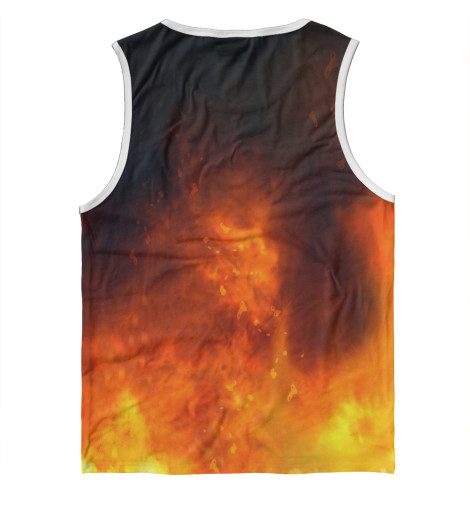 

Майки Print Bar, Белый, Пламя