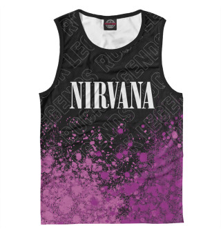 Майка для мальчика Nirvana Rock Legends (пурпур)