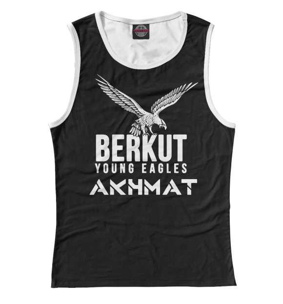 Майка для девочки с изображением Berkut цвета Белый