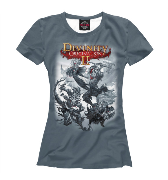 Женская футболка с изображением Divinity цвета Белый
