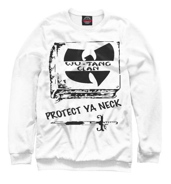 Женский свитшот с изображением Wu-Tang Clan цвета Белый