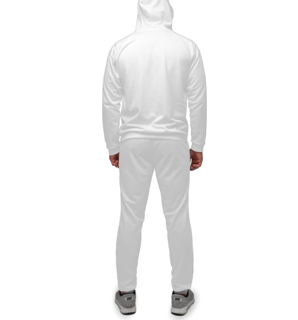 Мужской спортивный костюм с изображением Хрюша цвета Белый