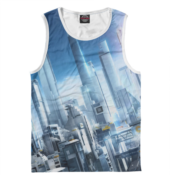 Майка для мальчика с изображением Mirror's Edge цвета Белый