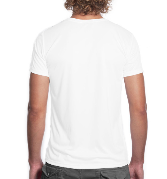 Мужская футболка с изображением На Земле с 1965 цвета Белый
