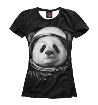 Женская футболка Панда астронавт