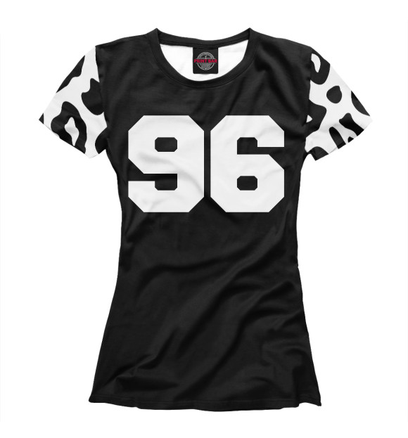 Женская футболка с изображением Леопардовый окрас 96 цвета Белый