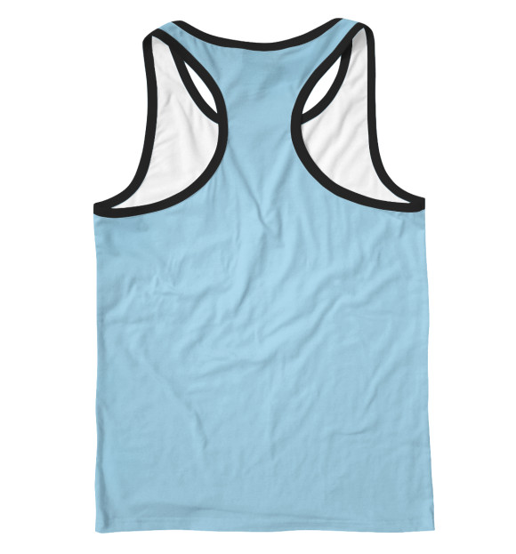 Мужская майка-борцовка с изображением Тигр арт цвета Белый