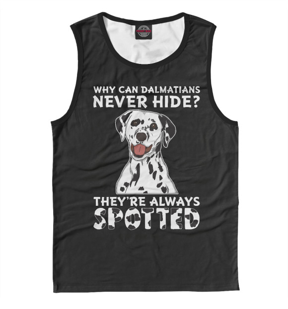 Майка для мальчика с изображением Далматинец цвета Белый