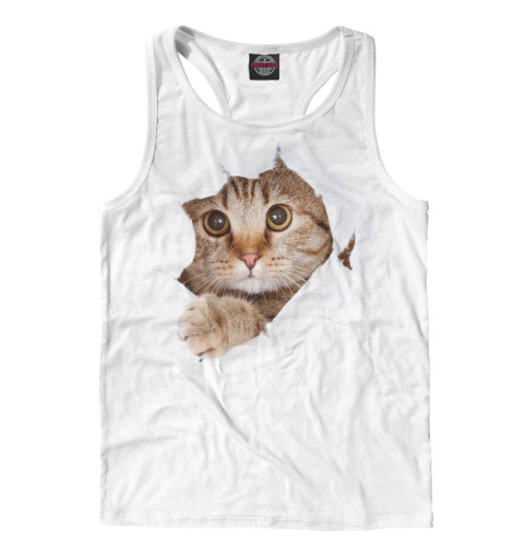 

Майки борцовки Print Bar, Белый, Кот