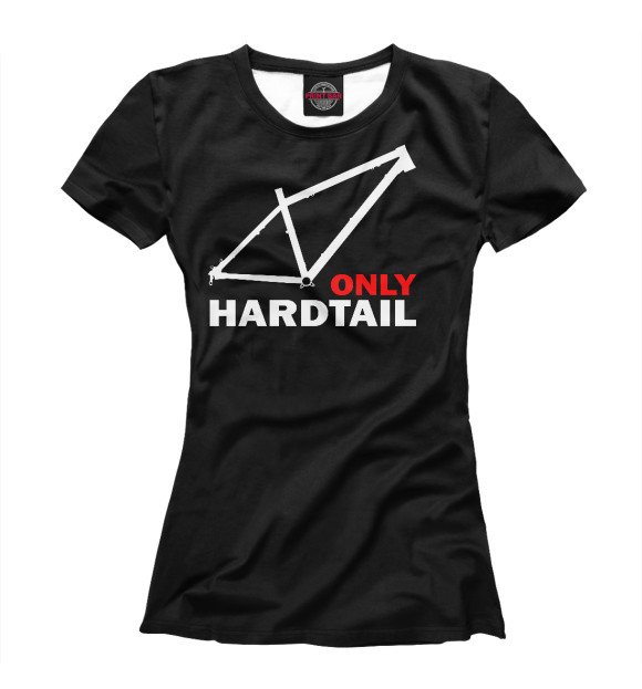 Женская футболка с изображением Only Hardtail цвета Белый