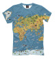 Мужская футболка Карта мира