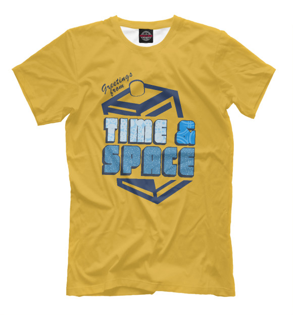 Футболка для мальчиков с изображением Time & Space цвета Хаки