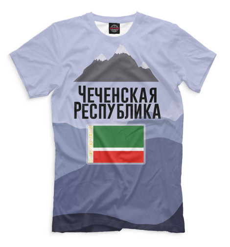 

Футболки Print Bar, Серый, Чечня