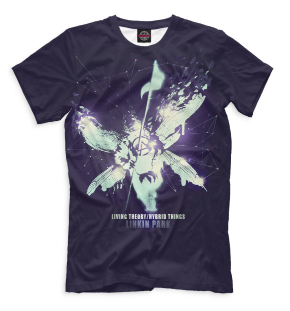 Мужская футболка с изображением Hybrid Theory цвета Черный