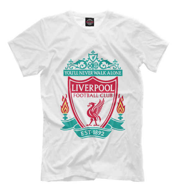 Футболка для мальчиков с изображением Liverpool цвета Белый