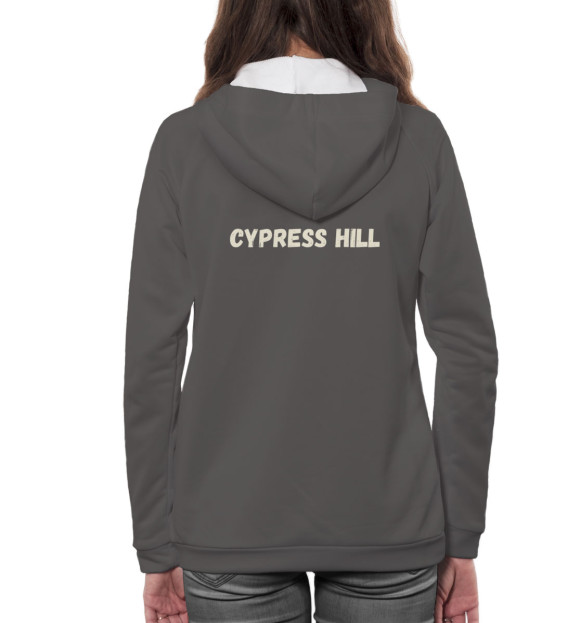 Женское худи с изображением Cypress Hill цвета Белый