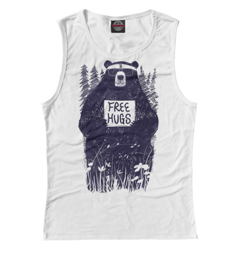 

Майки Print Bar, Белый, Бесплатные обнимашки