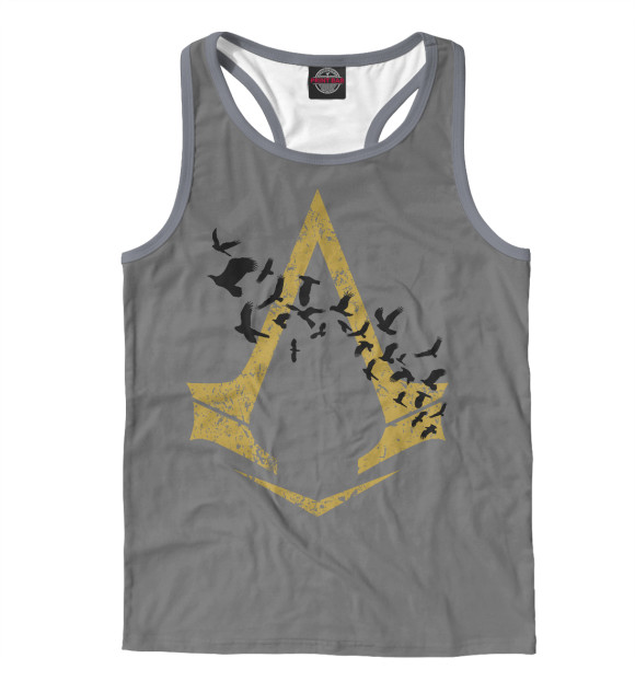 Мужская майка-борцовка с изображением Rooks цвета Белый