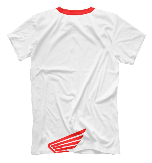 Мужская футболка с изображением Honda Logo цвета Белый