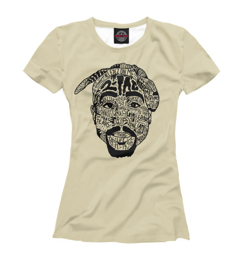 

Футболки Print Bar, Белый, 2Pac