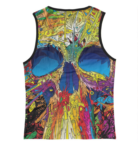 

Майки Print Bar, Белый, Art skull