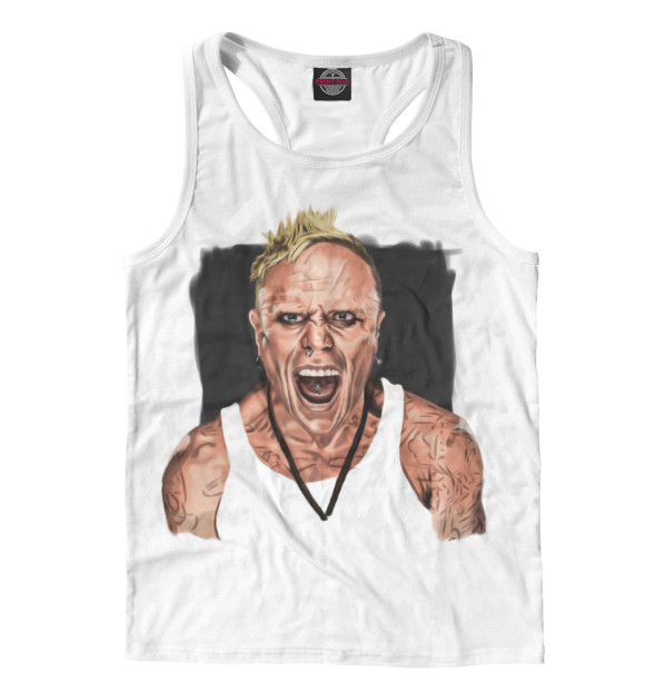 Мужская майка-борцовка с изображением Keith Fint цвета Белый