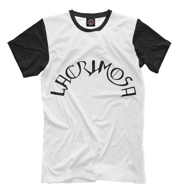 Мужская футболка с изображением Lacrimosa цвета Молочно-белый
