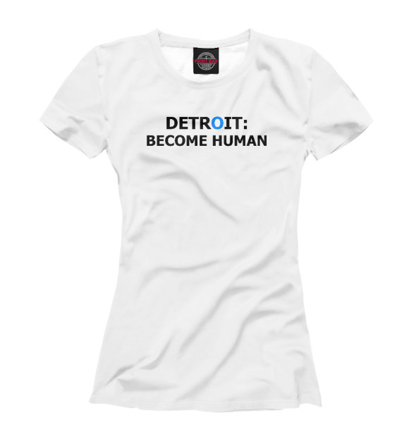 Женская футболка с изображением Detroit: Become Human цвета Белый