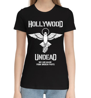 Женская хлопковая футболка Hollywood Undead