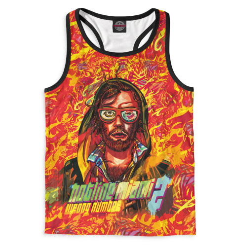 

Майки борцовки Print Bar, Белый, Hotline Miami 2