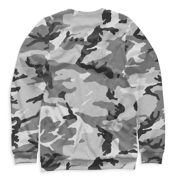 Мужской свитшот с изображением ОМОН цвета Белый