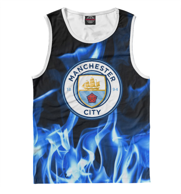 Майка для мальчика с изображением Manchester city sport цвета Белый
