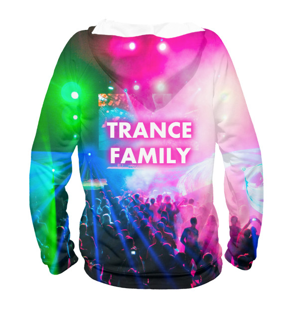 Худи для мальчика с изображением Trance Family цвета Белый