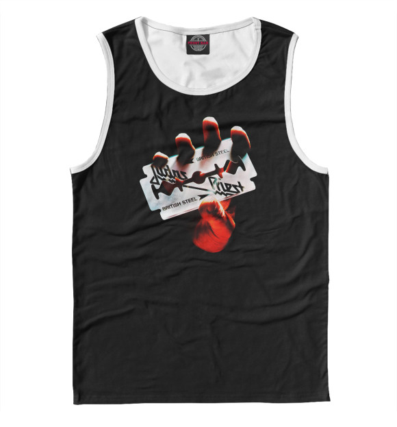 Мужская майка с изображением Judas Priest цвета Белый