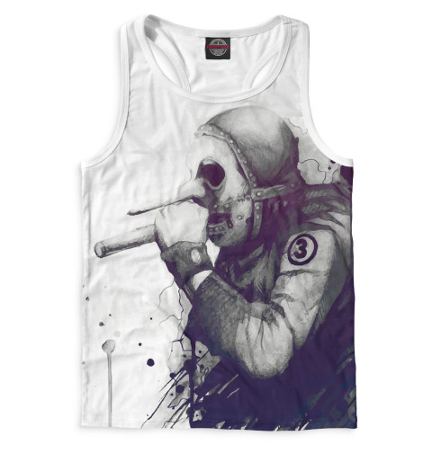 

Майки борцовки Print Bar, Белый, Slipknot