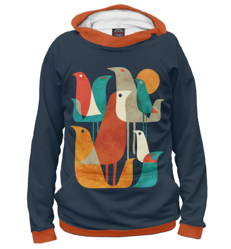 

Худи Print Bar, Белый, Осенние птицы