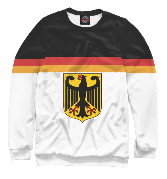 Мужской свитшот с изображением Сборная Германии цвета Белый