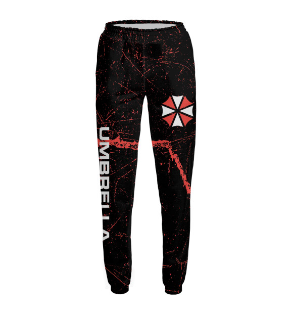 Женские спортивные штаны с притом Umbrella Corporation цвета Белый Женские спортивные штаны с изображением Umbrella Corporation цвета Белый