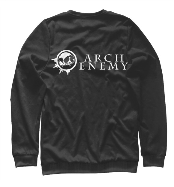 Мужской свитшот с изображением Arch Enemy - Deceivers цвета Белый