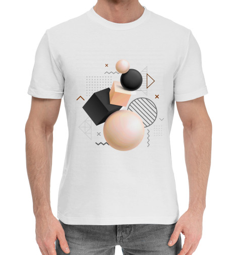 Хлопковые футболки Print Bar Geometry цена и фото